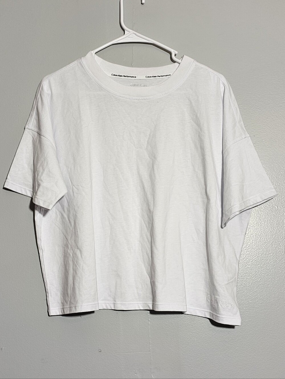 Calvin Klein White Short Sleeve Crewneck Tee